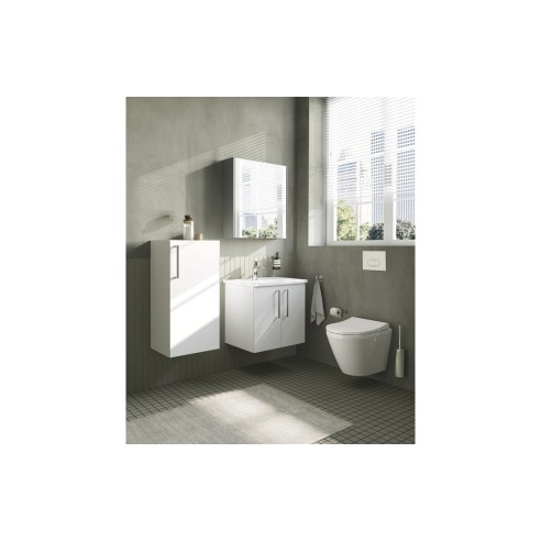 VitrA Root Flat 60cm 2 Door Wall Hung Washbasin Unit - High