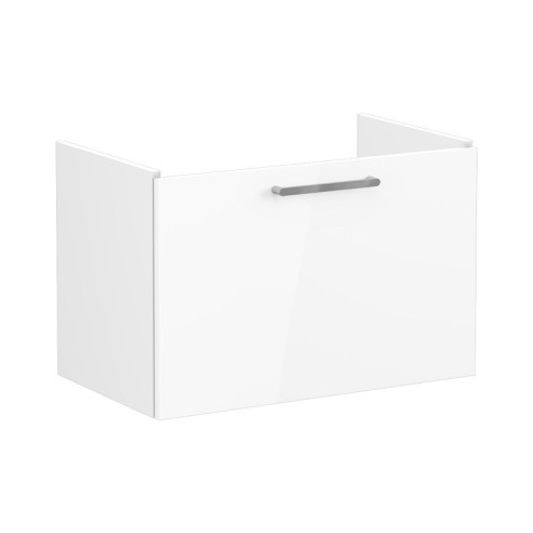 VitrA Root Flat 80cm 1 Drawer Washbasin Unit - High Gloss Wh