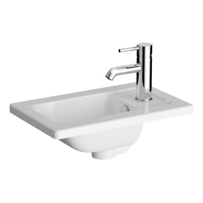 VitrA Integra 450x285mm 1TH Basin w/Overflow - White | Basin