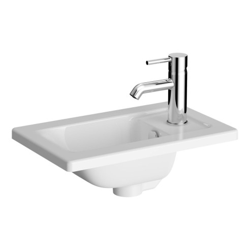VitrA Integra 450x285mm 1TH Basin w/Overflow - White | Basin