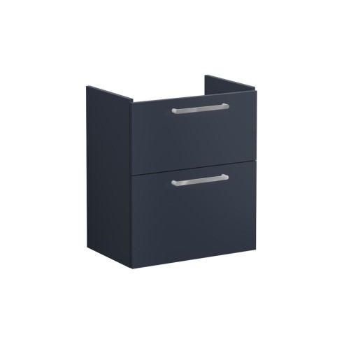 VitrA Root Flat 60cm 2 Drawer Slim Washbasin Unit - Matt Dar