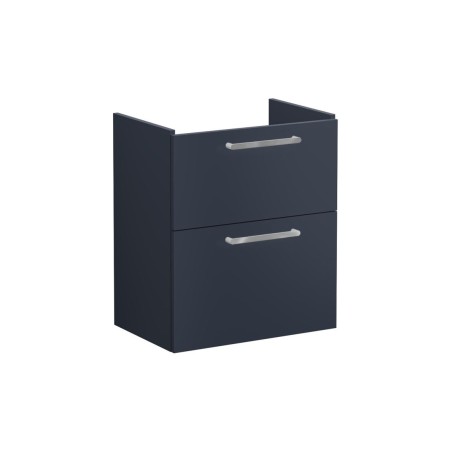 VitrA Root Flat 60cm 2 Drawer Slim Washbasin Unit - Matt Dar