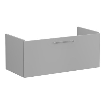 VitrA Root Flat 100cm 1 Drawer Washbasin Unit - Matt Rock Gr