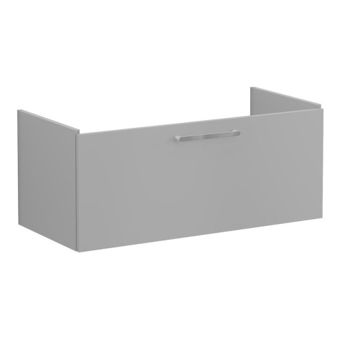 VitrA Root Flat 100cm 1 Drawer Washbasin Unit - Matt Rock Gr