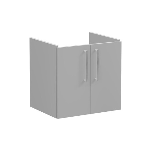 VitrA Root Flat 60cm 2 Door Wall Hung Washbasin Unit - Matt