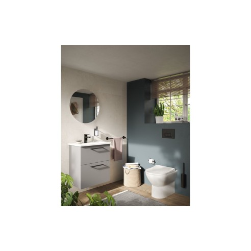 VitrA Root Flat 60cm 2 Drawer Slim Washbasin Unit - Matt Roc