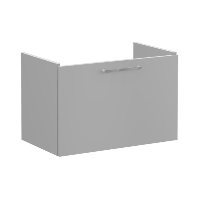 VitrA Root Flat 80cm 1 Drawer Washbasin Unit - Matt Rock Gre