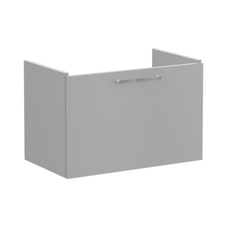 VitrA Root Flat 80cm 1 Drawer Washbasin Unit - Matt Rock Gre