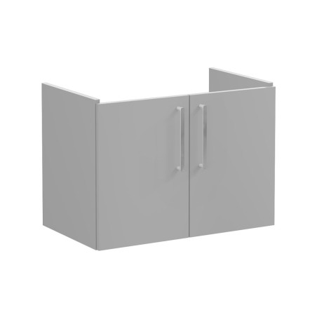 VitrA Root Flat 80cm 2 Door Wall Hung Washbasin Unit - Matt