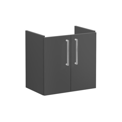 VitrA Root Flat 60cm 2 Door Wall Hung Slim Washbasin Unit -