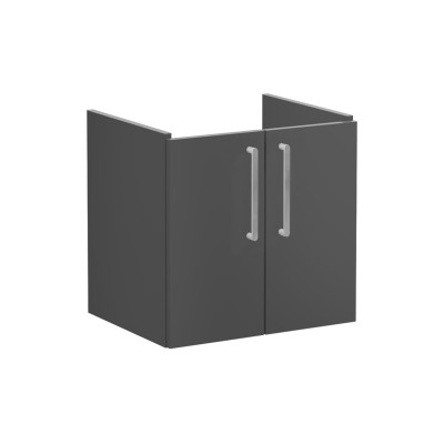 VitrA Root Flat 60cm 2 Door Wall Hung Washbasin Unit - Matt