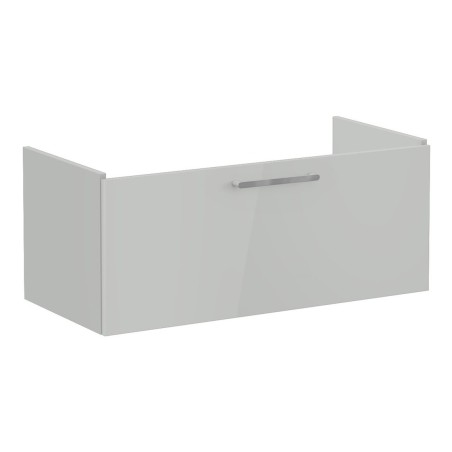 VitrA Root Flat 100cm 1 Drawer Washbasin Unit - Shiny Pearl