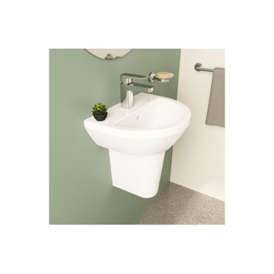 VitrA Integra 450x360mm 1TH Basin w/Overflow - White | Basin 2