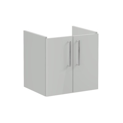 VitrA Root Flat 60cm 2 Door Wall Hung Washbasin Unit - Shiny