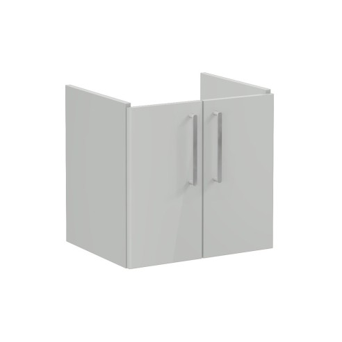 VitrA Root Flat 60cm 2 Door Wall Hung Washbasin Unit - Shiny