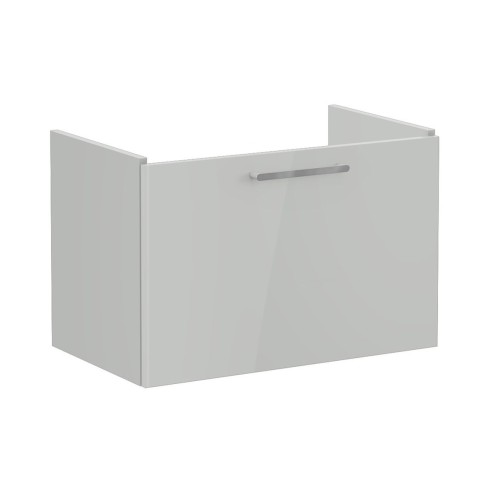 VitrA Root Flat 80cm 1 Drawer Washbasin Unit - Shiny Pearl G