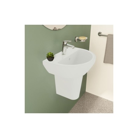 VitrA Integra 450x360mm 1TH Basin w/Overflow - White | Basin