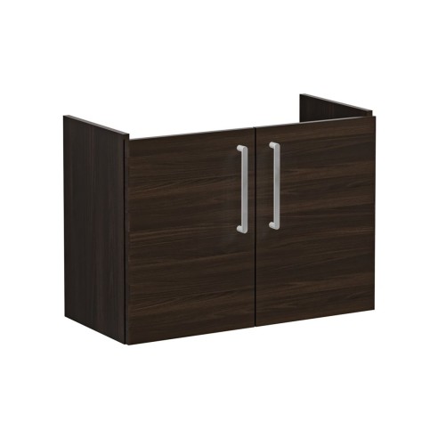 VitrA Root Flat 80cm 2 Door Wall Hung Slim Washbasin Unit -