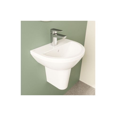 VitrA Integra 450x360mm 1TH Basin w/Overflow - White | Basin