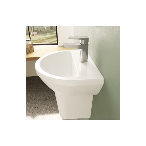 VitrA Integra 450x360mm 1TH Basin w/Overflow - White | Basin