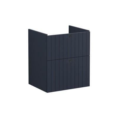 VitrA Root Groove 60cm 2 Drawer Washbasin Unit - Matt Dark B
