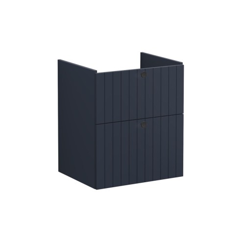 VitrA Root Groove 60cm 2 Drawer Washbasin Unit - Matt Dark B