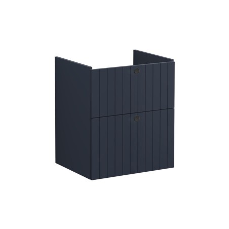 VitrA Root Groove 60cm 2 Drawer Washbasin Unit - Matt Dark B