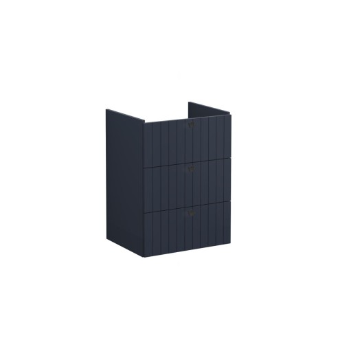 VitrA Root Groove 60cm 3 Drawer Washbasin Unit - Matt Dark B