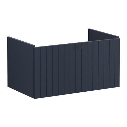 VitrA Root Groove 80cm 1 Drawer Washbasin Unit - Matt Dark B
