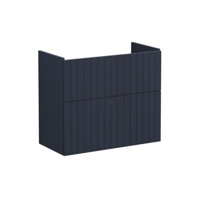 VitrA Root Groove 80cm 2 Drawer Slim Washbasin Unit - Matt D