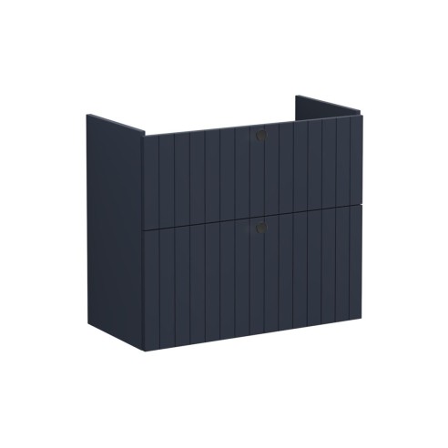 VitrA Root Groove 80cm 2 Drawer Slim Washbasin Unit - Matt D