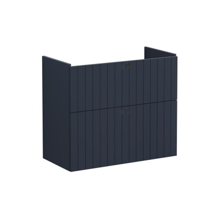 VitrA Root Groove 80cm 2 Drawer Slim Washbasin Unit - Matt D