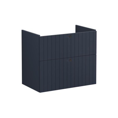 VitrA Root Groove 80cm 2 Drawer Washbasin Unit - Matt Dark B