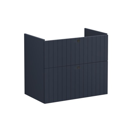 VitrA Root Groove 80cm 2 Drawer Washbasin Unit - Matt Dark B
