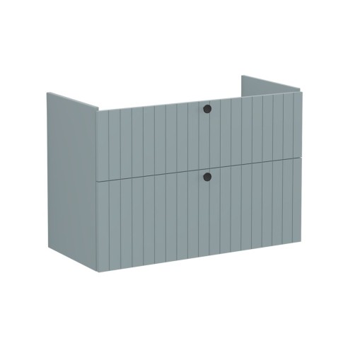 VitrA Root Groove 100cm 2 Drawer Washbasin Unit - Matt Fjord