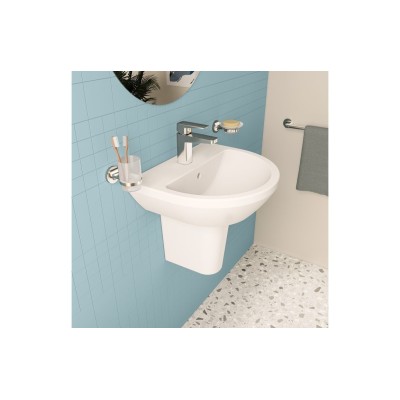 VitrA Integra 495x430mm 1TH Basin w/Overflow - White | Basin 2