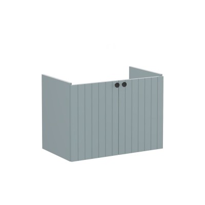 VitrA Root Groove 80cm 2 Door Wall Hung Washbasin Unit - Mat