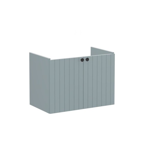 VitrA Root Groove 80cm 2 Door Wall Hung Washbasin Unit - Mat