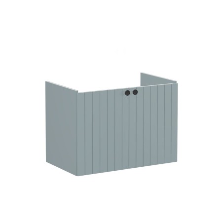VitrA Root Groove 80cm 2 Door Wall Hung Washbasin Unit - Mat