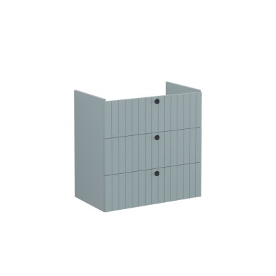 VitrA Root Groove 80cm 3 Drawer Washbasin Unit - Matt Fjord