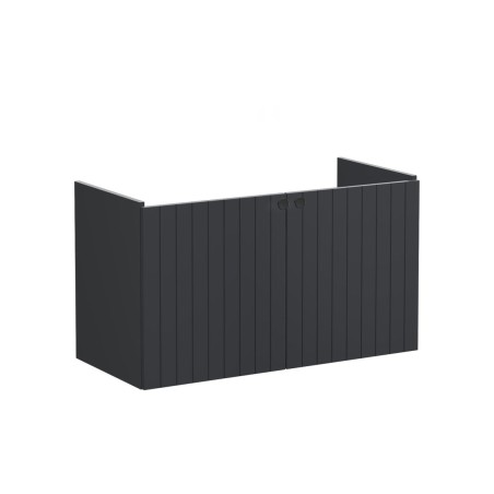 VitrA Root Groove 100cm 2 Door Washbasin Unit - Matt Graphit