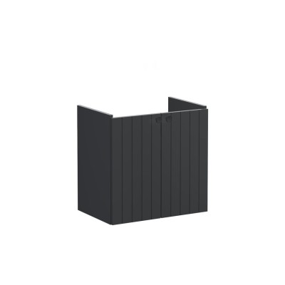 VitrA Root Groove 60cm 2 Door Wall Hung Slim Washbasin Unit