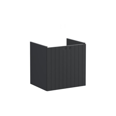 VitrA Root Groove 60cm 2 Door Wall Hung Washbasin Unit - Mat