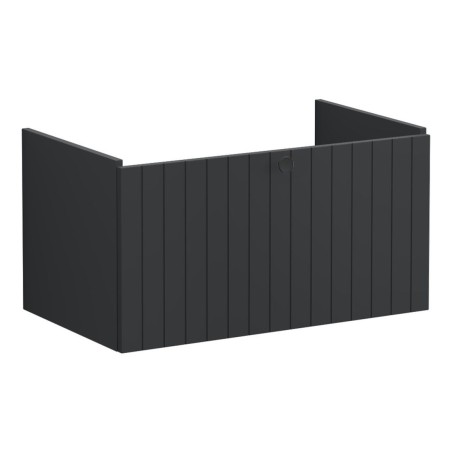 VitrA Root Groove 80cm 1 Drawer Washbasin Unit - Matt Graphi