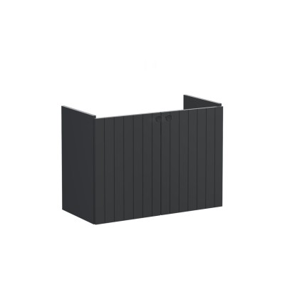 VitrA Root Groove 80cm 2 Door Wall Hung Slim Washbasin Unit