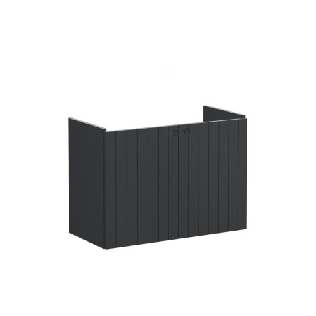 VitrA Root Groove 80cm 2 Door Wall Hung Slim Washbasin Unit