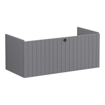VitrA Root Groove 100cm 1 Drawer Washbasin Unit - Matt Grey