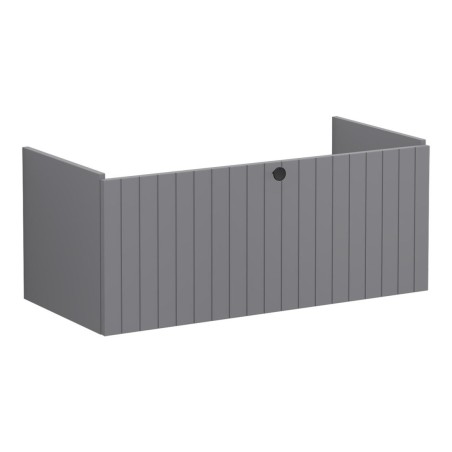 VitrA Root Groove 100cm 1 Drawer Washbasin Unit - Matt Grey