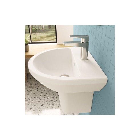 VitrA Integra 495x430mm 1TH Basin w/Overflow - White | Basin