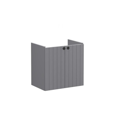 VitrA Root Groove 60cm 2 Door Wall Hung Slim Washbasin Unit